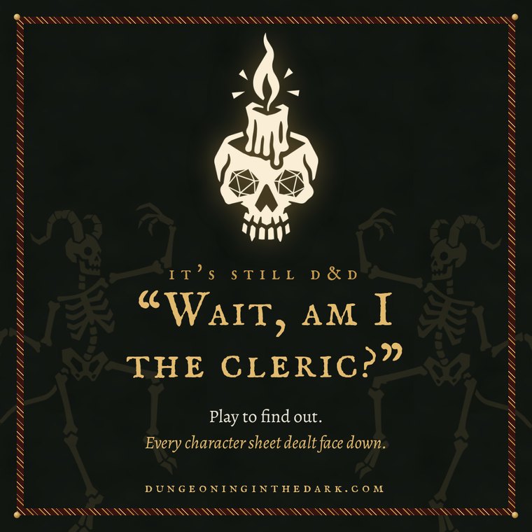 Social card: Wait, am I the cleric? Play to find out